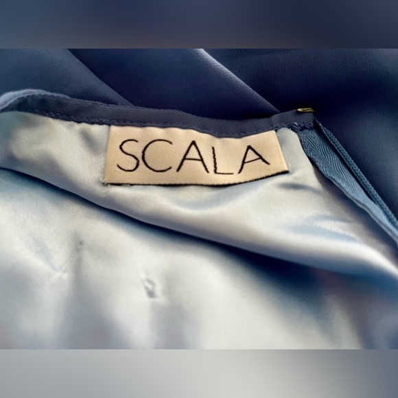 Vintage Scala Blue Embellished Maxi Dress - Picture 9 of 11